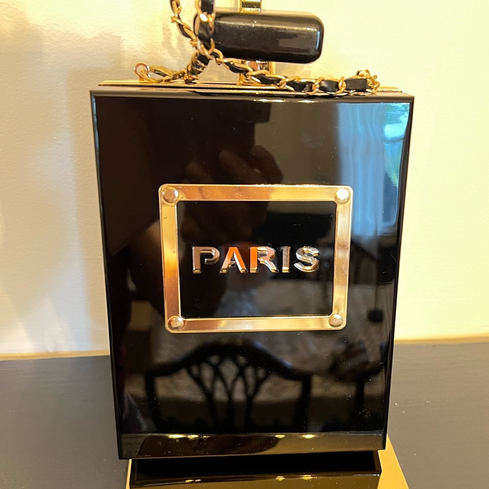 Cologne bottle fashion bag